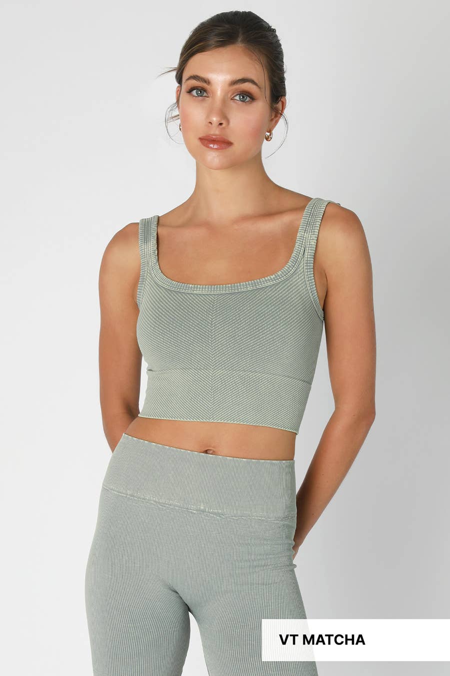 Vintage Chevron Crop Top
