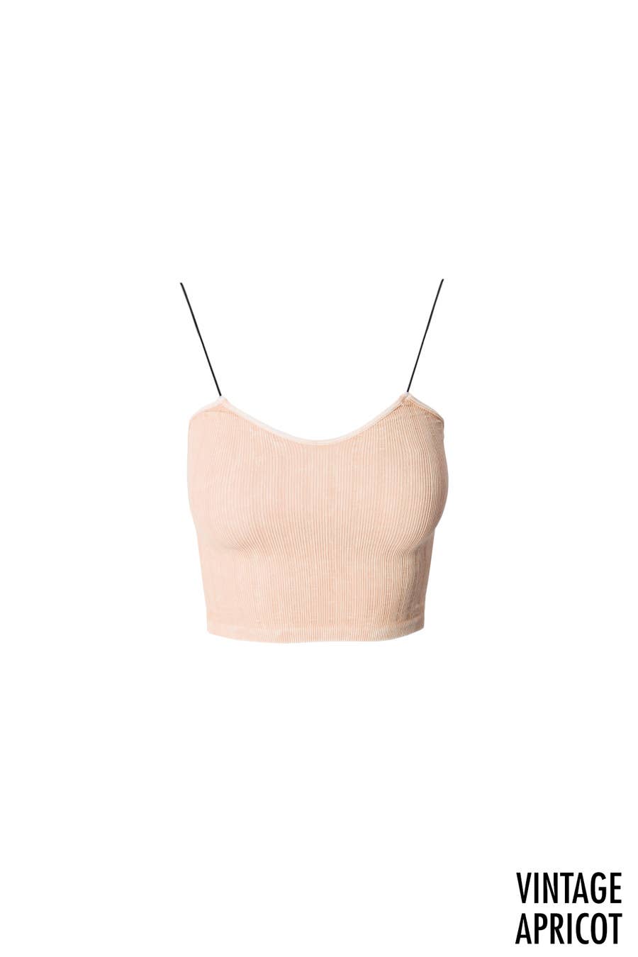 Vintage Ribbed Crop Top