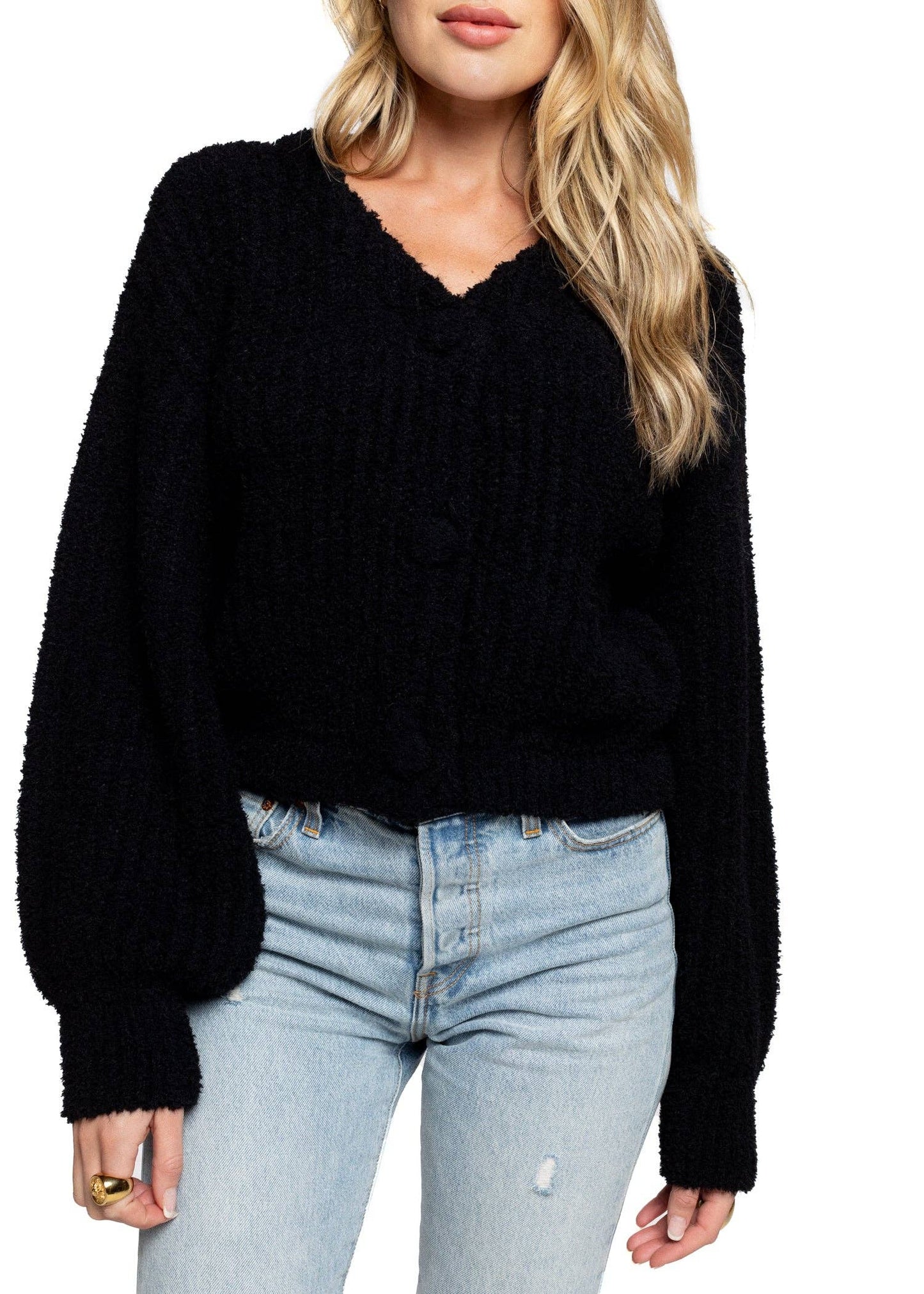 Teddy Cardigan - Black