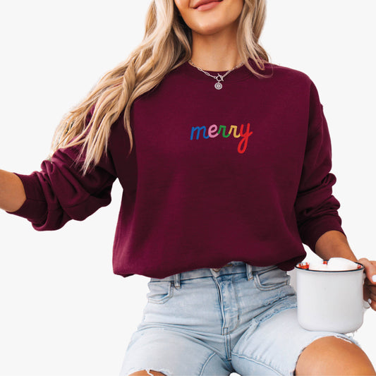 MERRY - Embroidered Sweatshirt