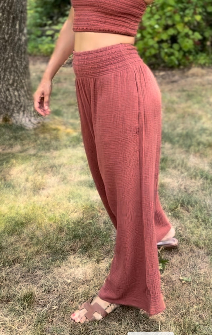 Double Cloth Palazzo Pant