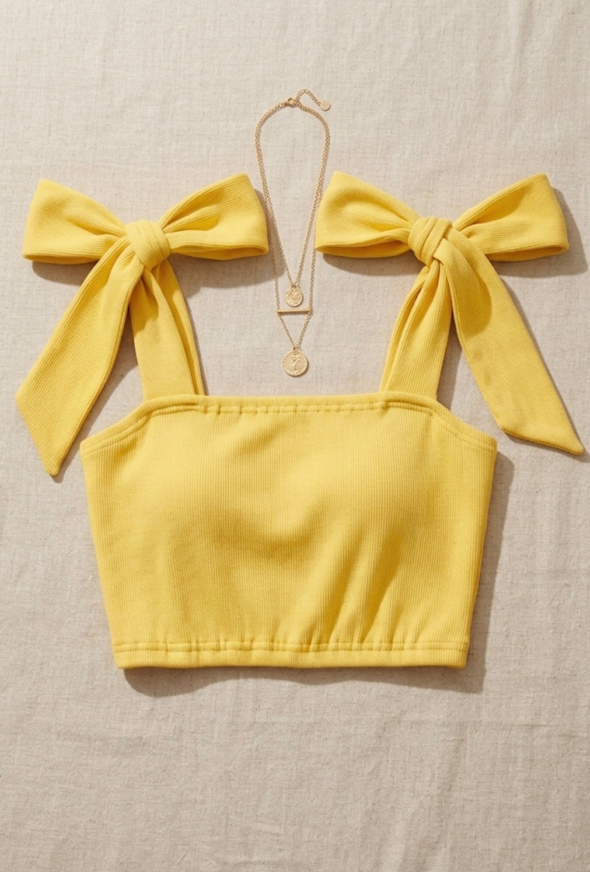 Sunjame Crop Knot Top