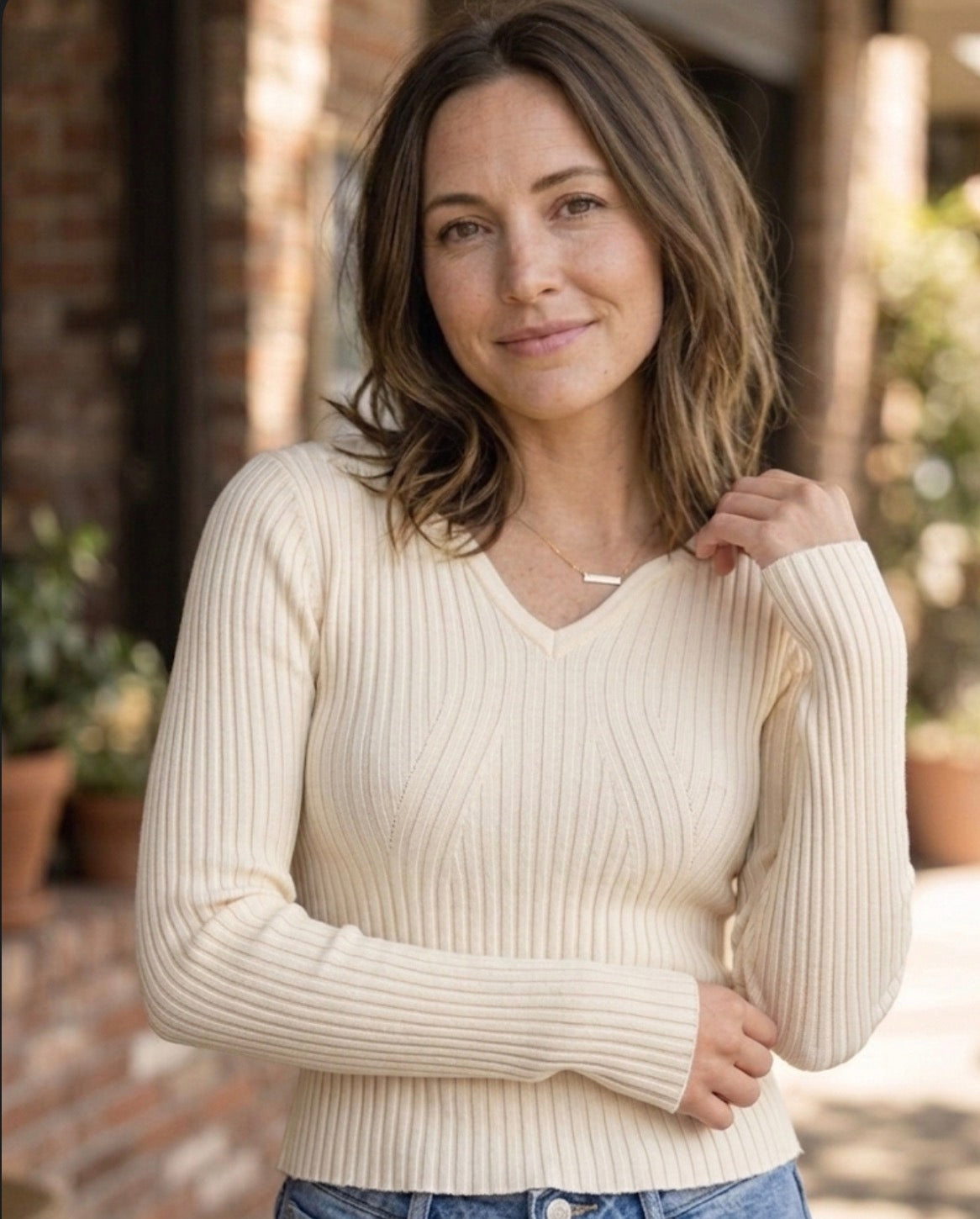 Slim V-Neck Sweater