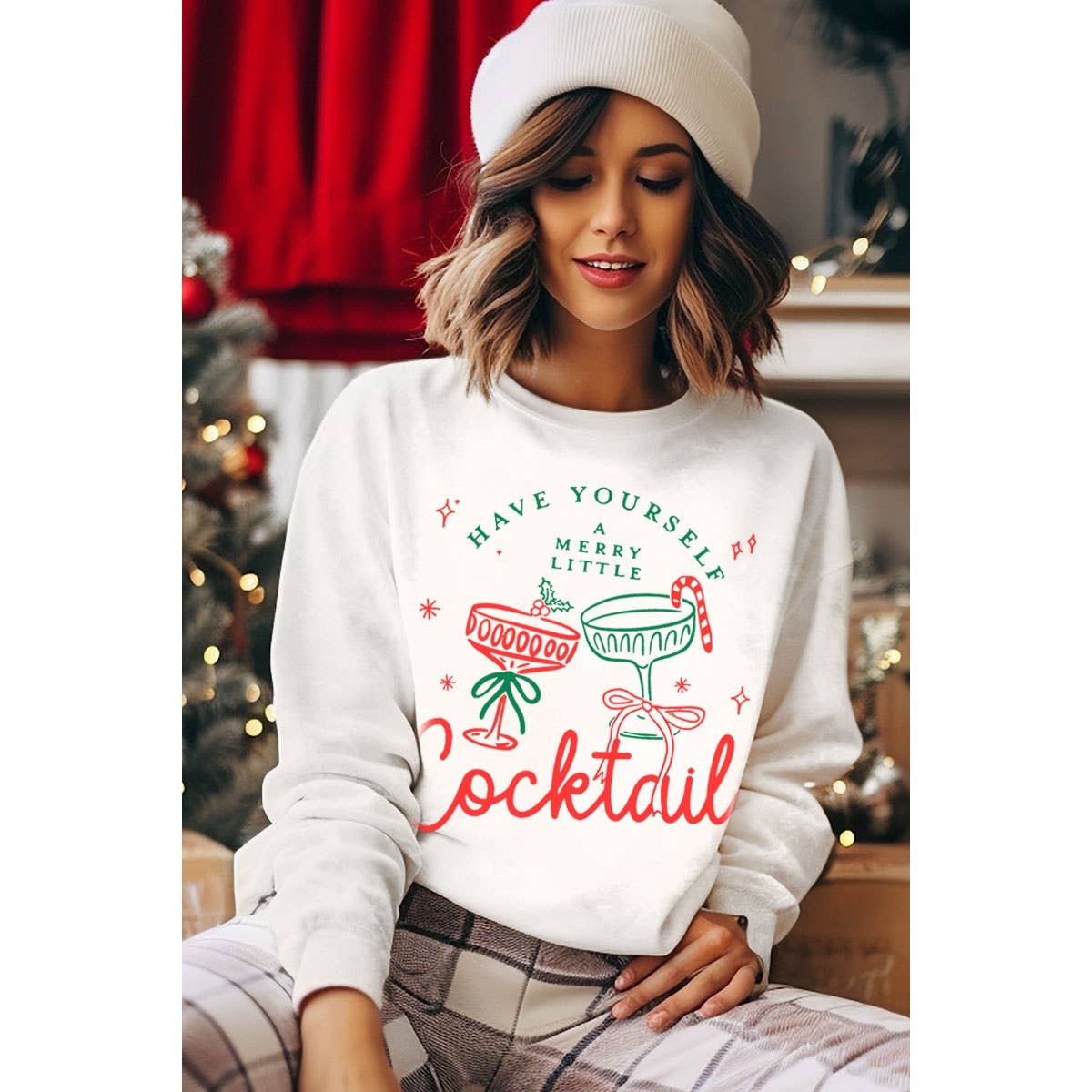 A MERRY LITTLE COCKTAIL Mineral Graphic Sweatshirt